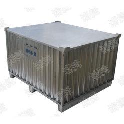 厂家批发轻量型折叠拆卸铁箱 存储大铁箱 金属周转箱 可定制包装箱