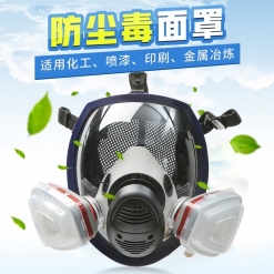 防毒面具全面罩 化工毒气消防呼吸器打农药防工业粉尘防毒口罩防雾霾