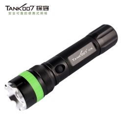 TANK007探客TC18 USB充电强光远射铝合金led手电筒