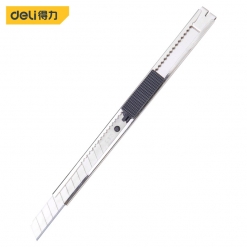 得力（deli) DL007 铁壳美工刀  9mm自锁 SK5